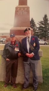 Pete Goodbody, a friend of William Harris and Bruce Corbett, former president of the Veterans Association in Lyndhurst, Canada.
